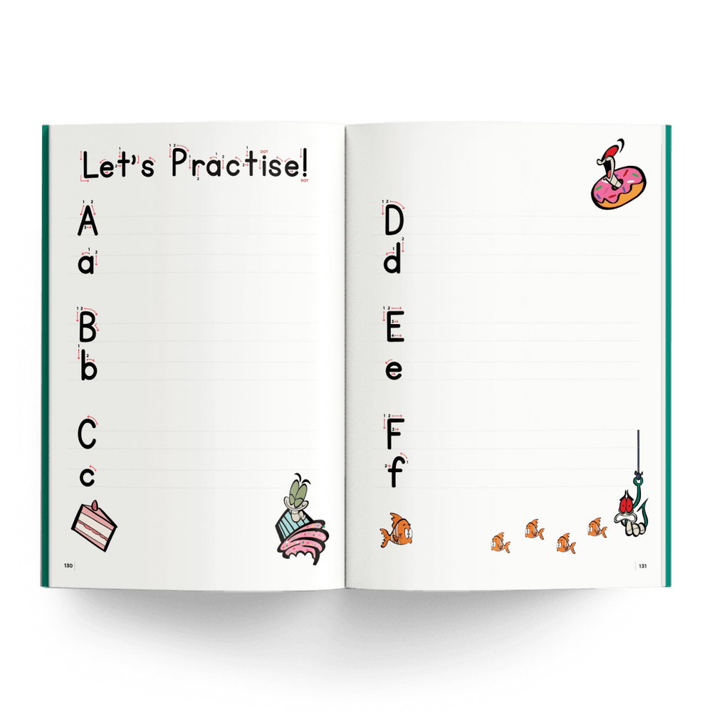 ABC Handwriting Practice Page - DK Carousel 6