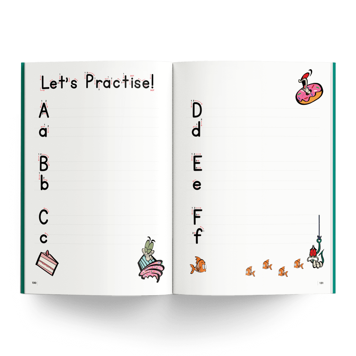 ABC Handwriting Practice Page - DK Carousel 6