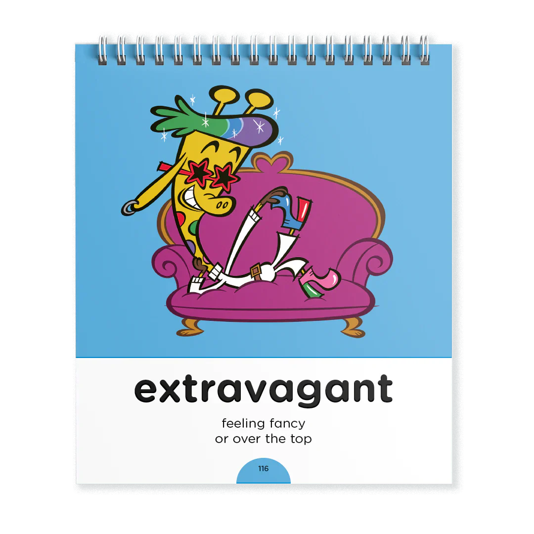 Extravagant giraffe illustration