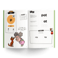 Colossal DK Level 1 phonics book spread with pat, nip, and tip words.