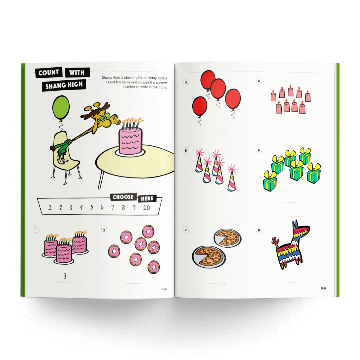 Shang High birthday party counting activity