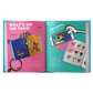 Cartoon book spread with word cartoons