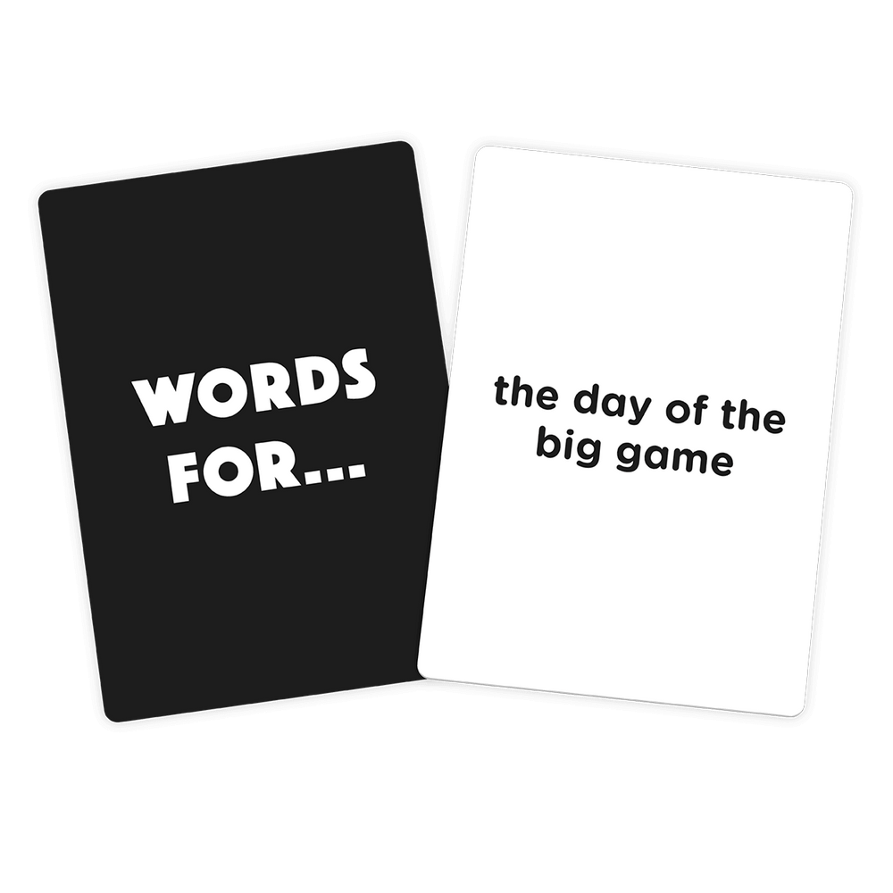 Words For... Big Game Cards - Carousel 3