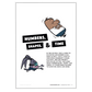 Numbers, Shapes & Time poster featuring cartoon characters.