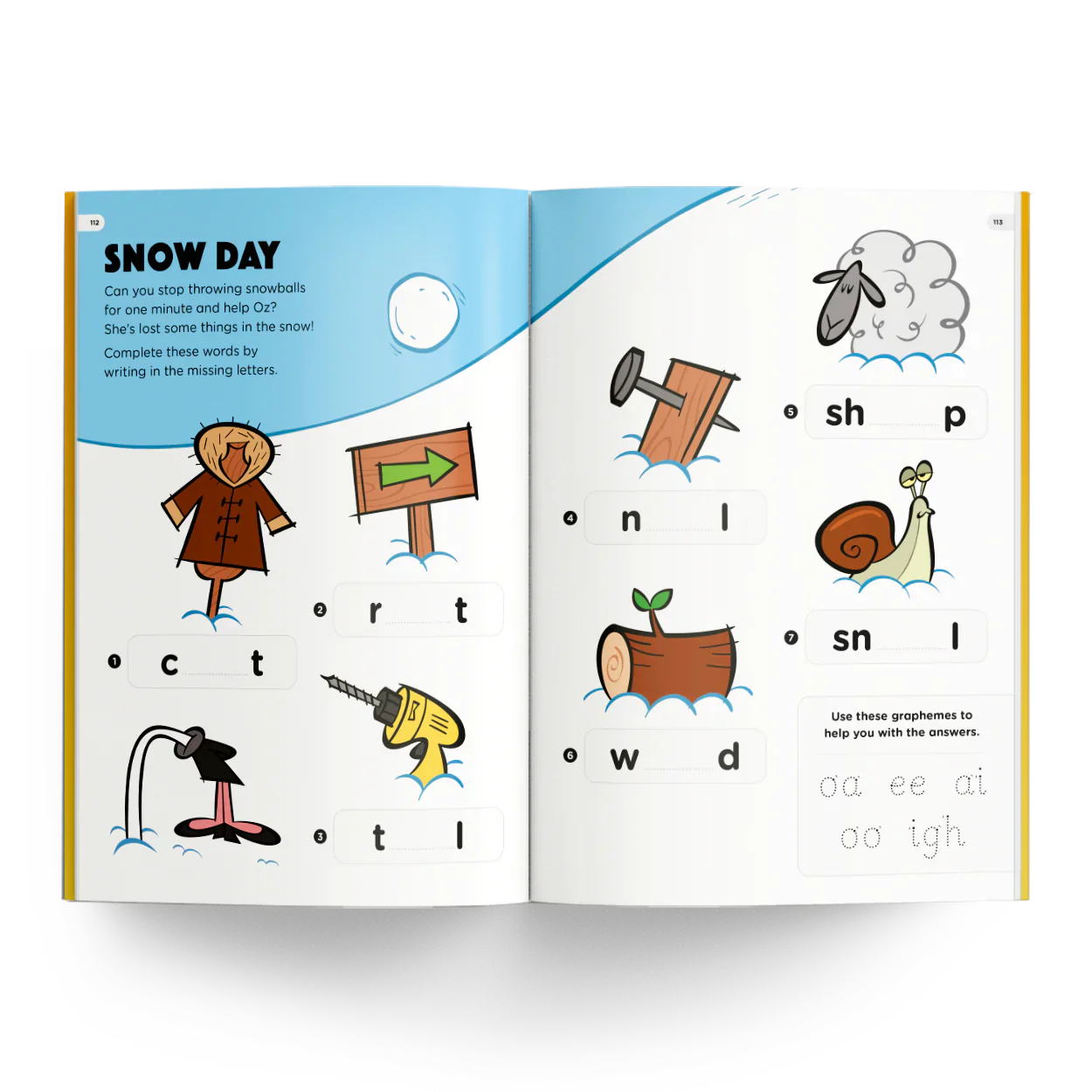 Get Reading with Phonics UK Snow Day activity