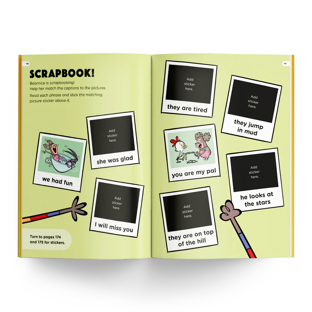Get Reading with Phonics scrapbook activity, UK carousel.