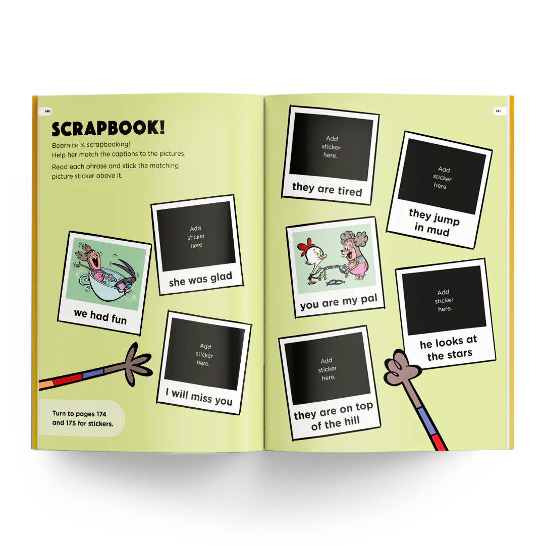 Get Reading with Phonics scrapbook activity, UK carousel.