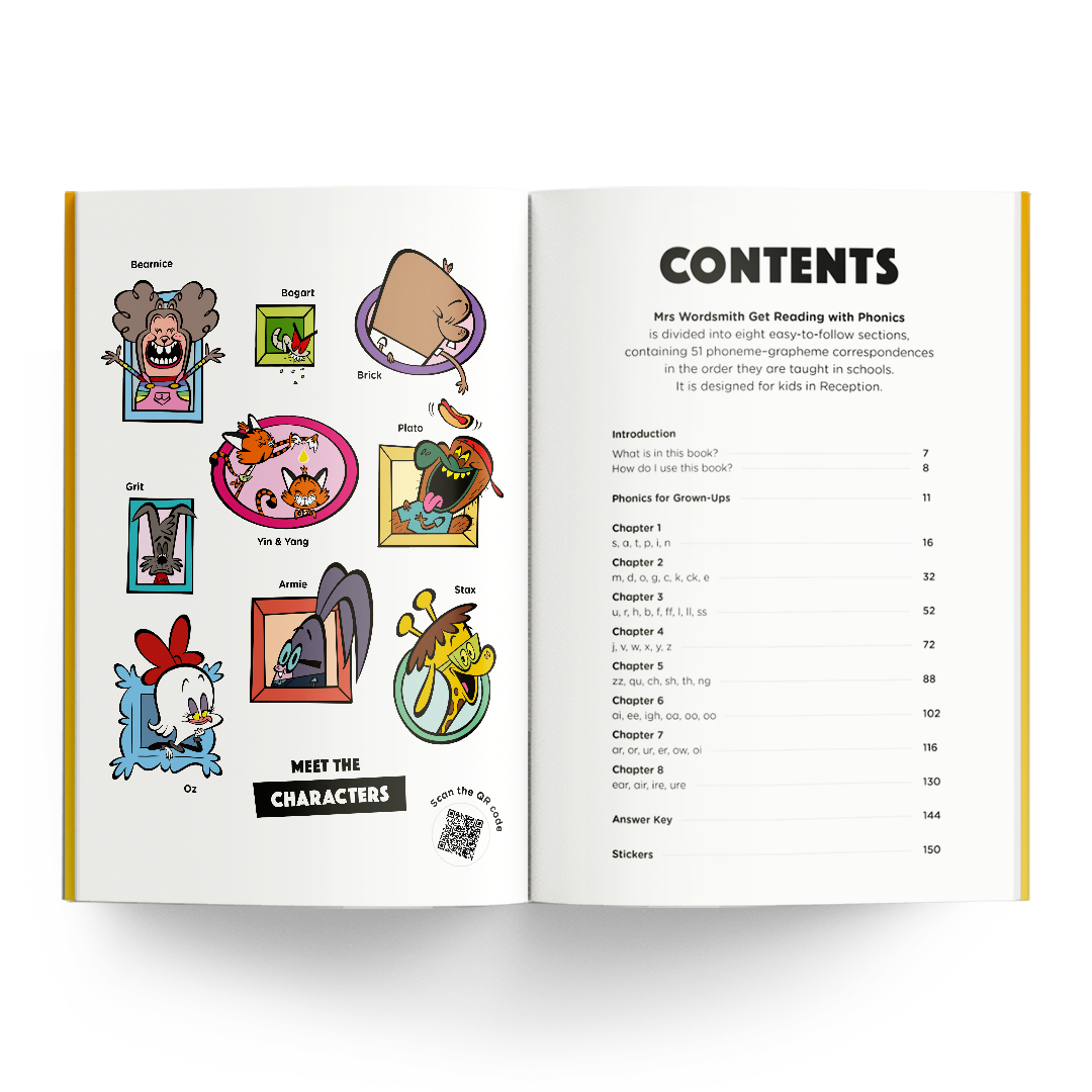 Get Reading with Phonics book carousel page