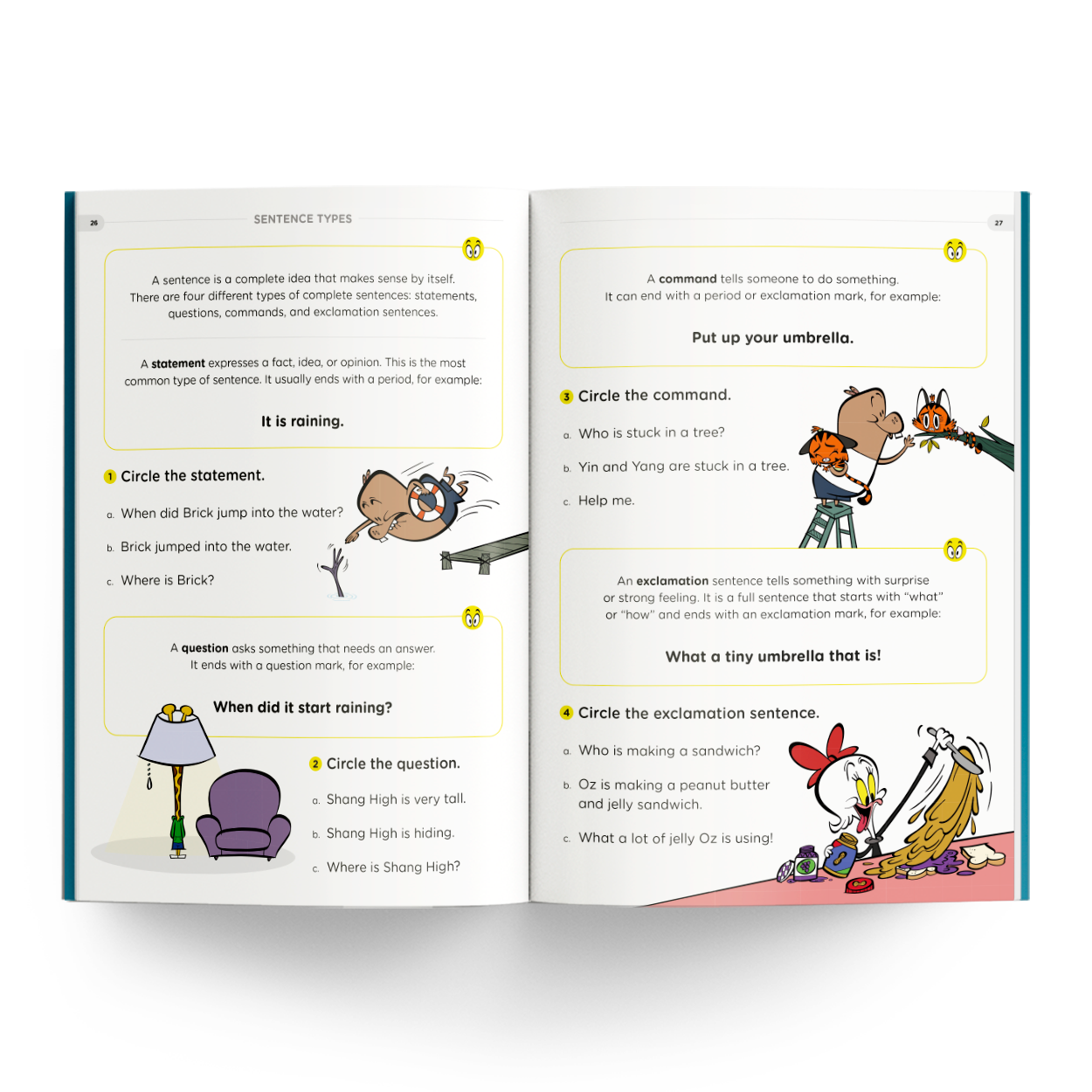 Grade 2 Sentence Types Workbook Example