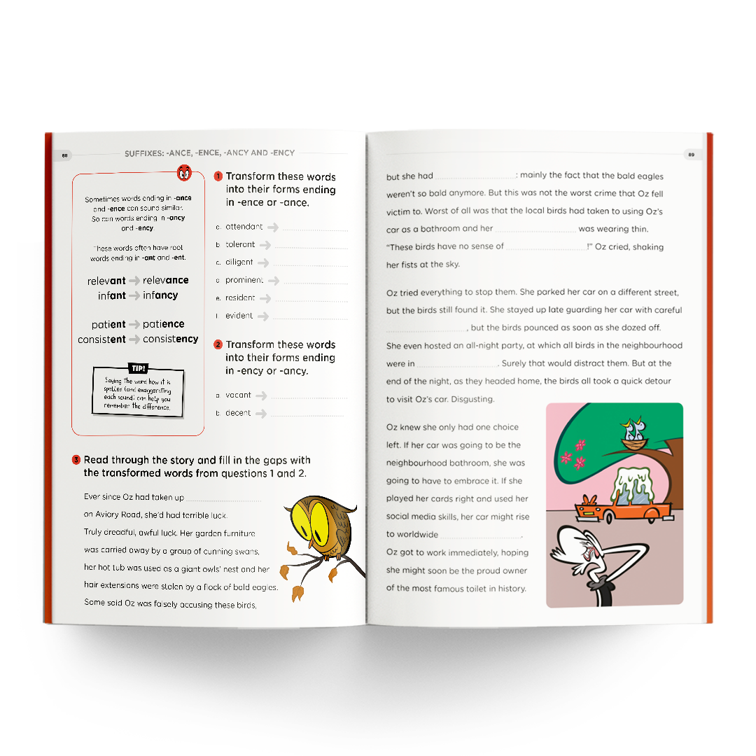 Fill-in-the-blanks story activity