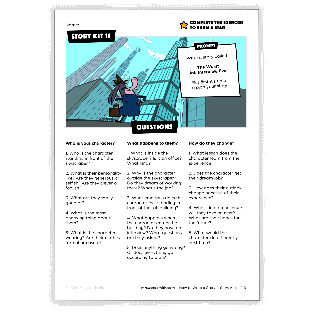 The Worst Job Interview Ever worksheet