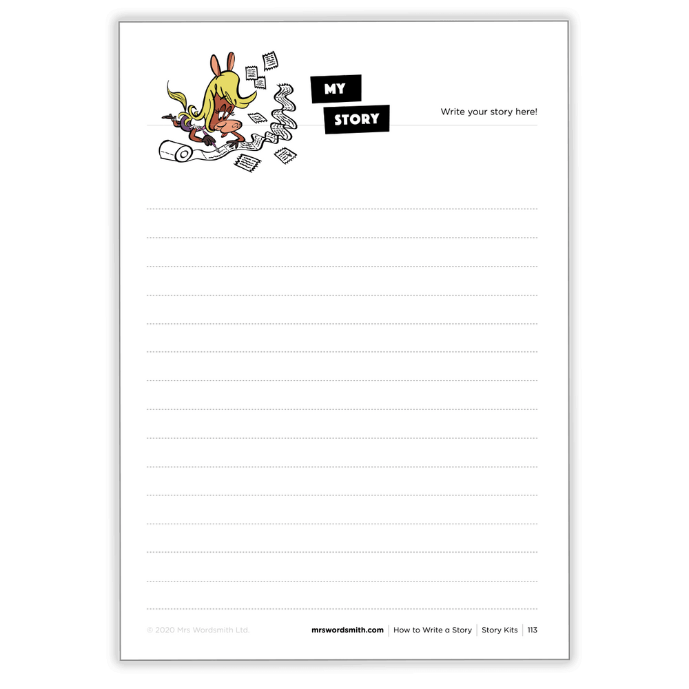 How to Write a Story Kit - My Story worksheet