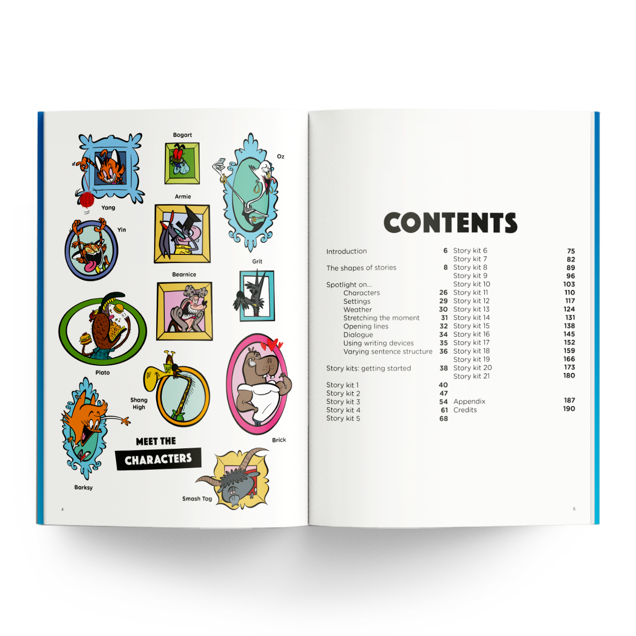 How to Write a Story - Meet the Characters & Contents