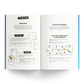 Book pages with story shapes & steps