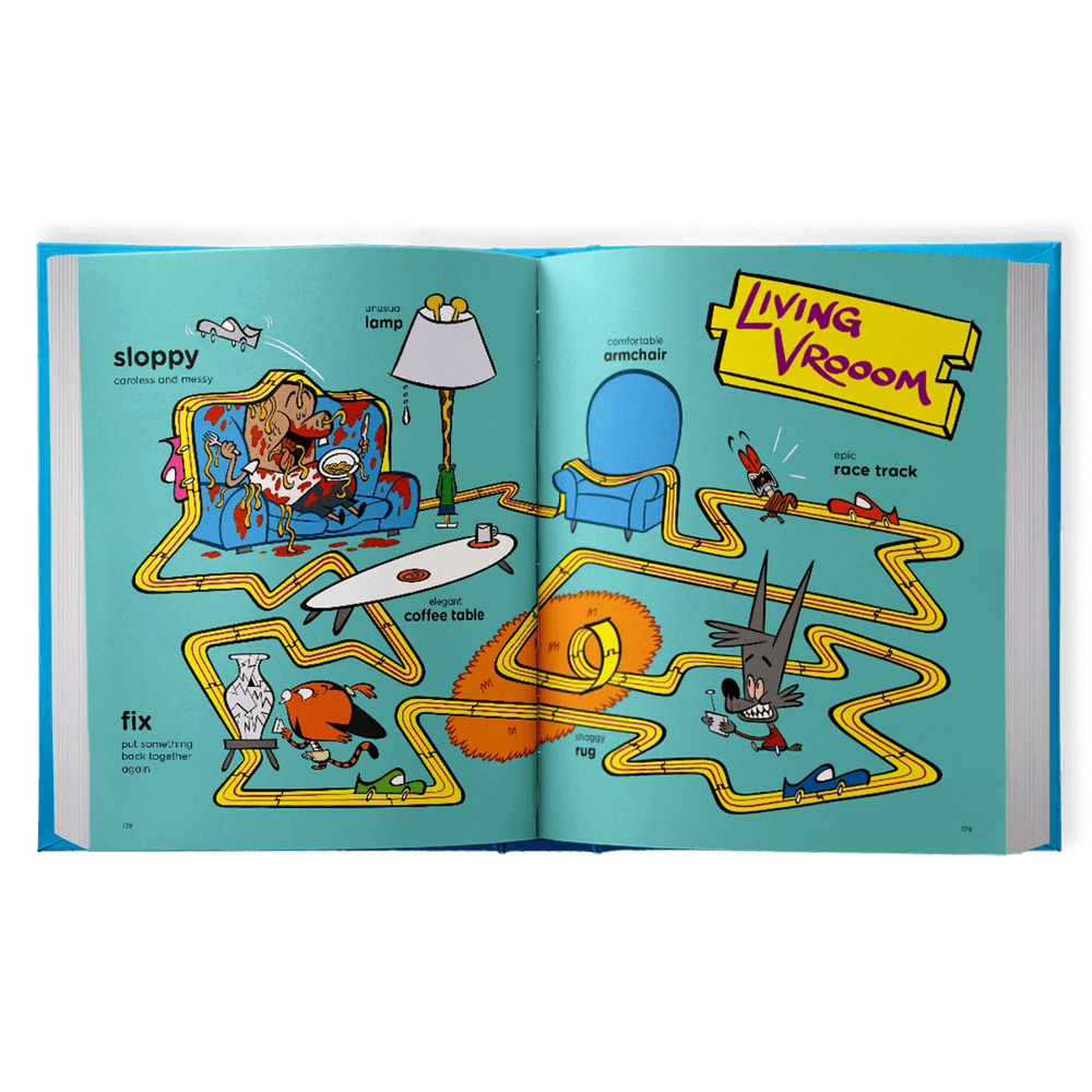 MEL Word Book Living Room illustration