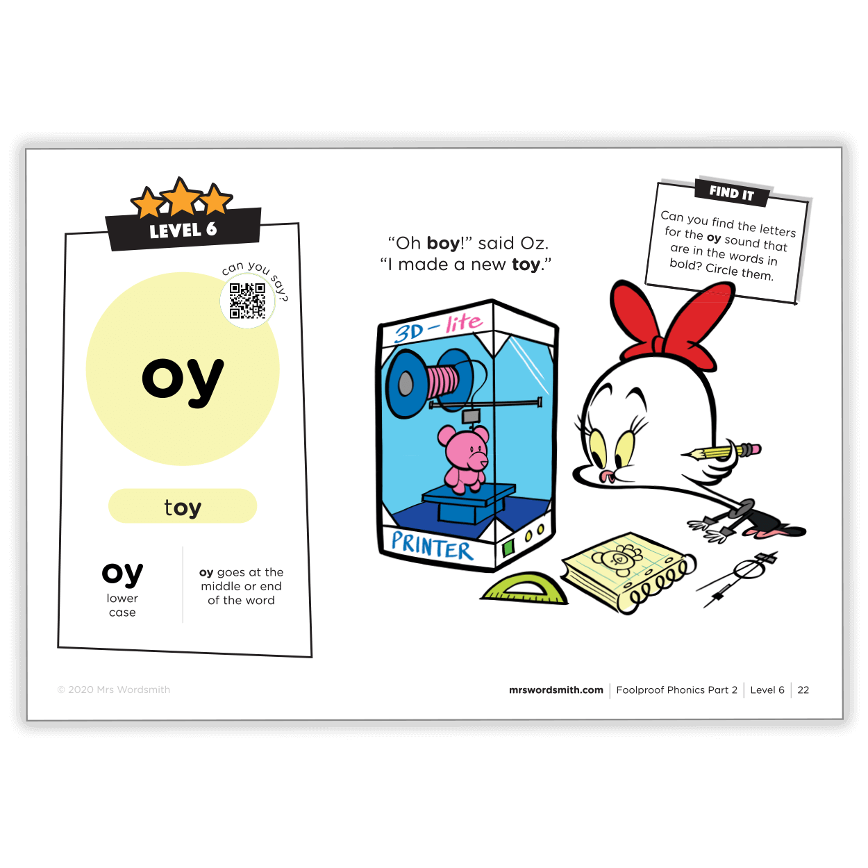 oy sound in toy - Level 6