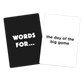 ST Card Game - Words For... & Big Game cards