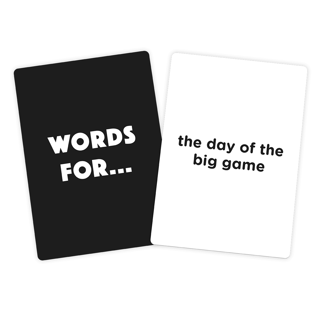 ST Card Game - Words For... & Big Game cards