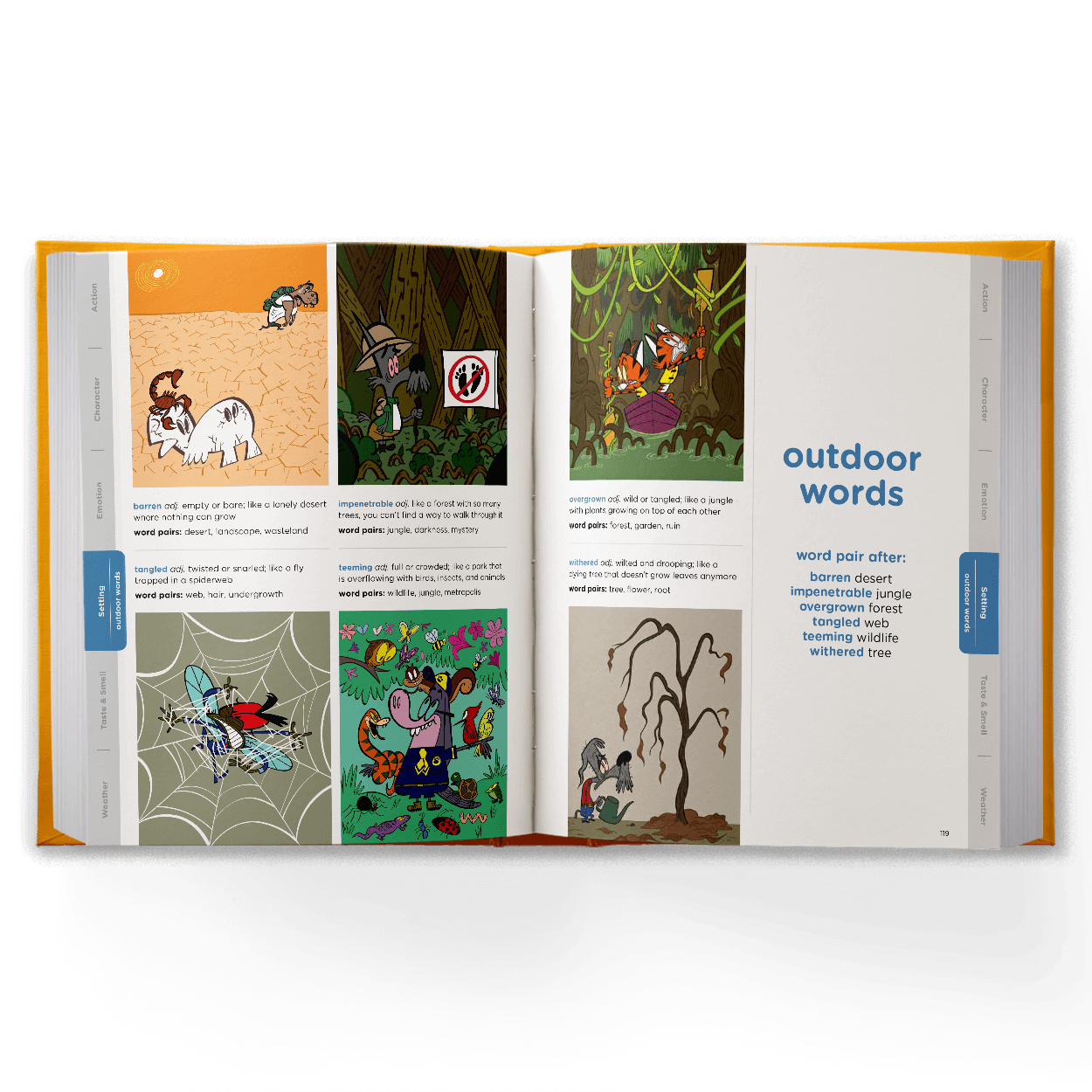 Outdoor Words illustration, Carousel 4