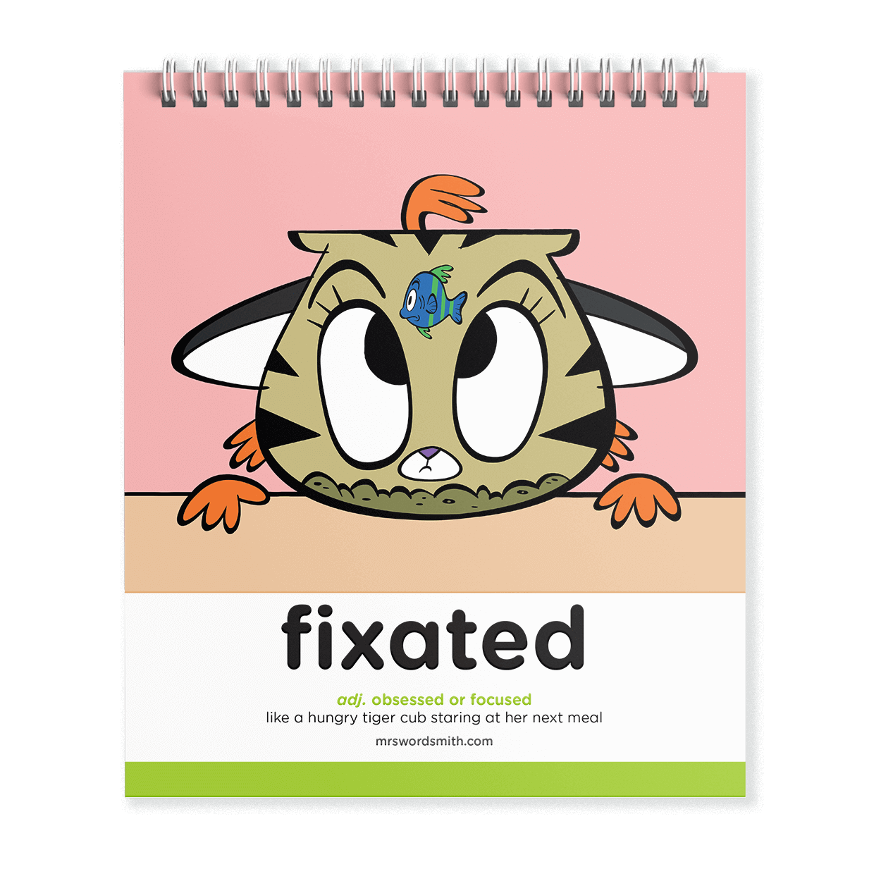 Fixated card illustration