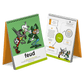 Feud flashcards with cartoon illustrations