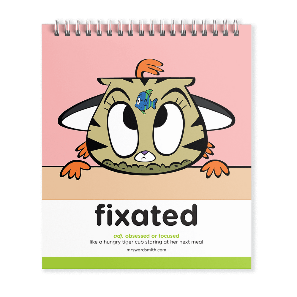 Fixated word definition