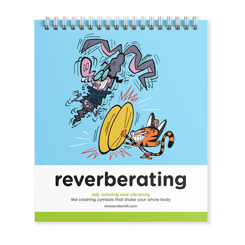 Reverberating word card
