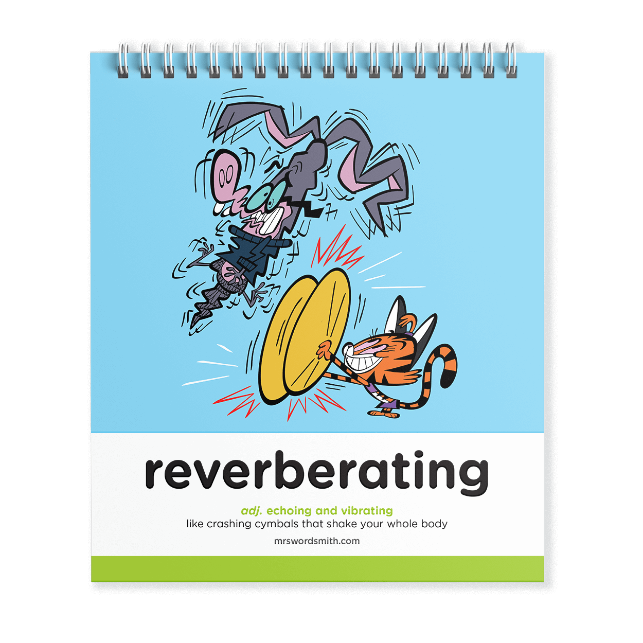 Reverberating word card