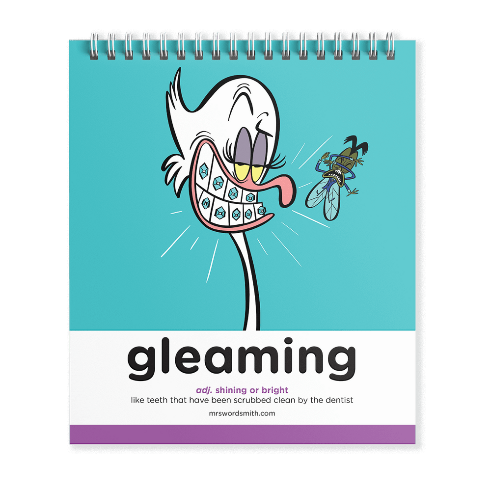 Gleaming teeth illustration