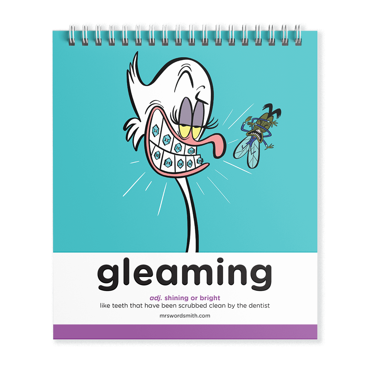 Gleaming teeth illustration