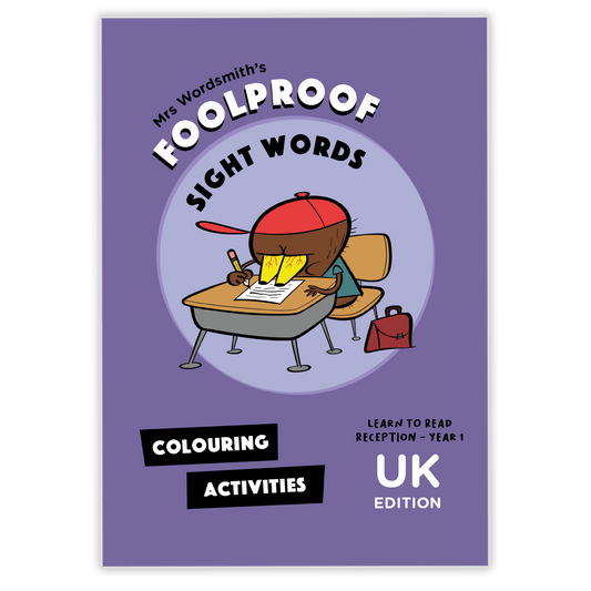 Sight Words Colouring Book UK Edition