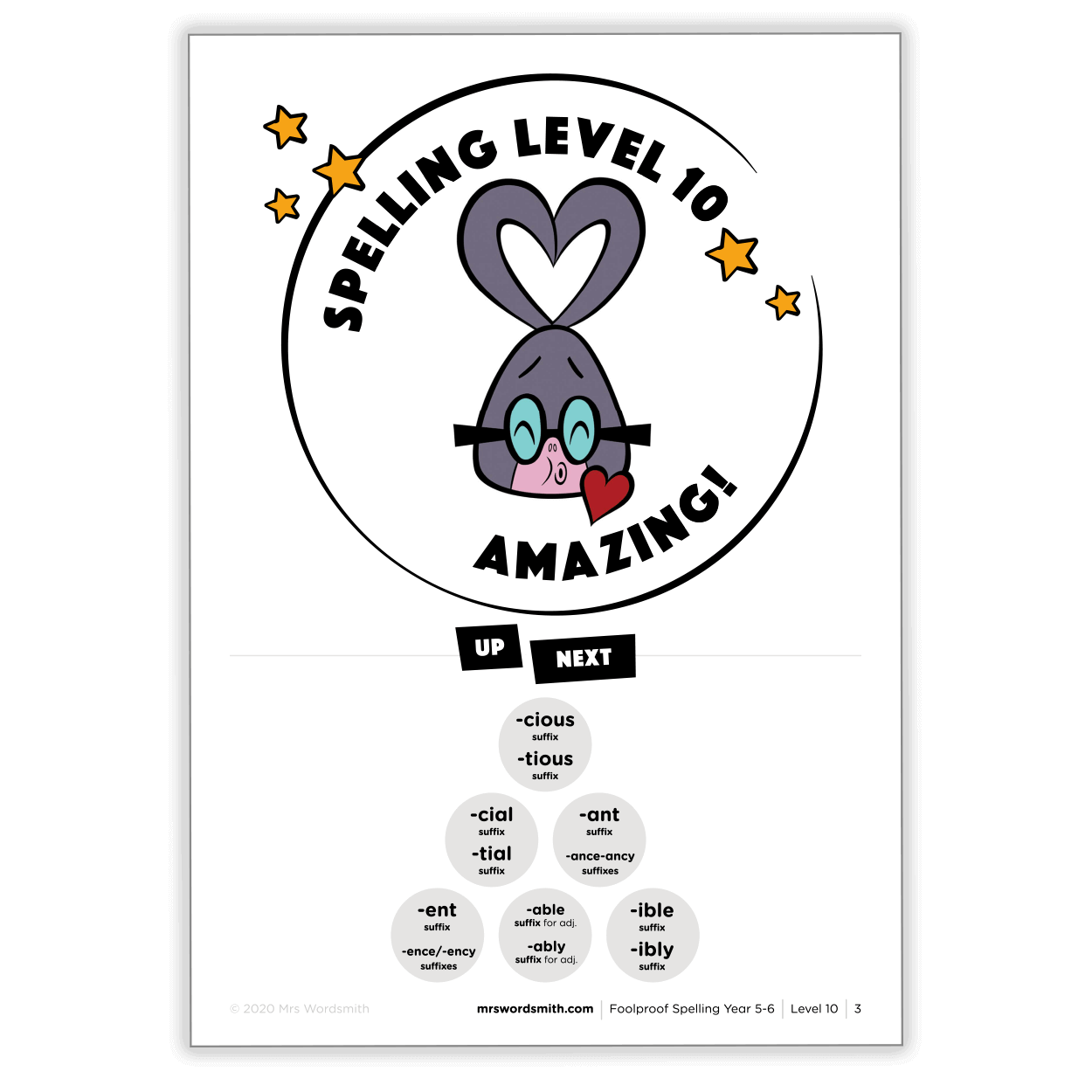 Spelling Level 10 Target - Carousel 4