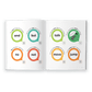 Open book with sight words like and, but, talk