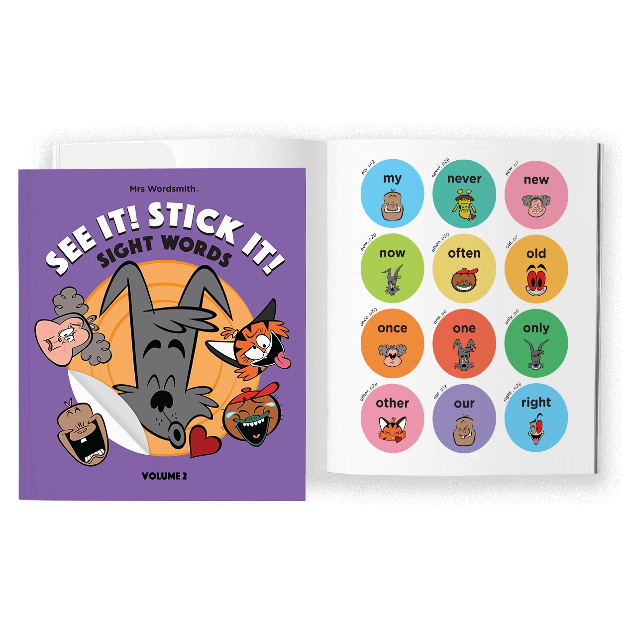 See It! Stick It! Sight Words Book - Carousel 4
