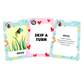 Vocabularious US card game carousel - dewy and skip a turn cards