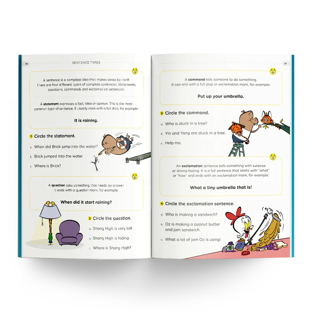 Sentence types and examples