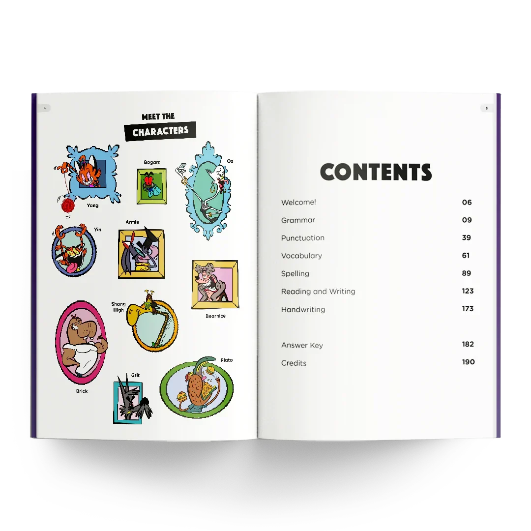 Year 3 Sensational Workbook - Characters & Contents