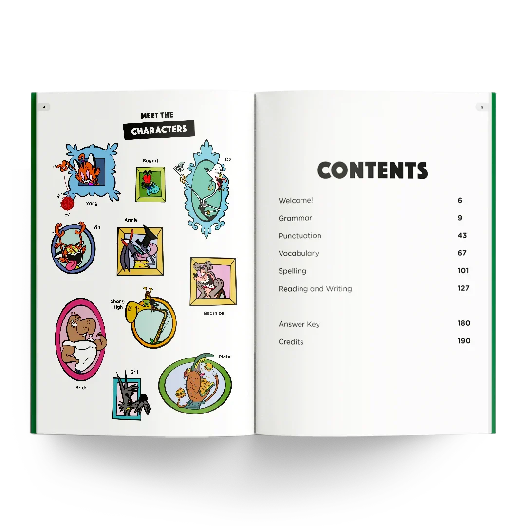 Year 4 Humungous Workbook - Meet the Characters & Contents