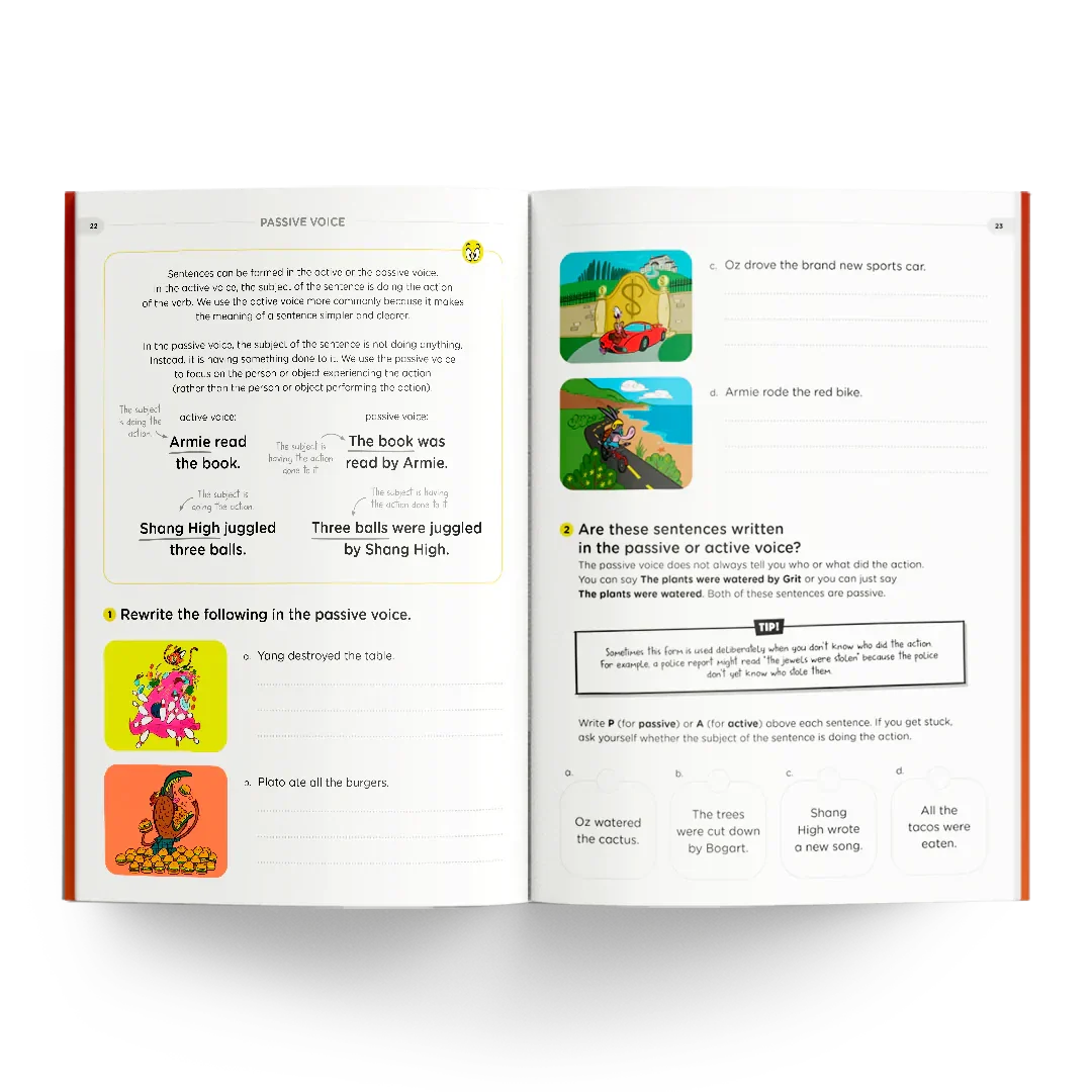 Year 6 Workbook Passive Voice Exercise
