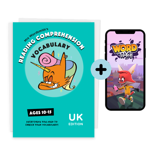 Reading Comprehension & Vocabulary (UK Edition) with Word Tag game
