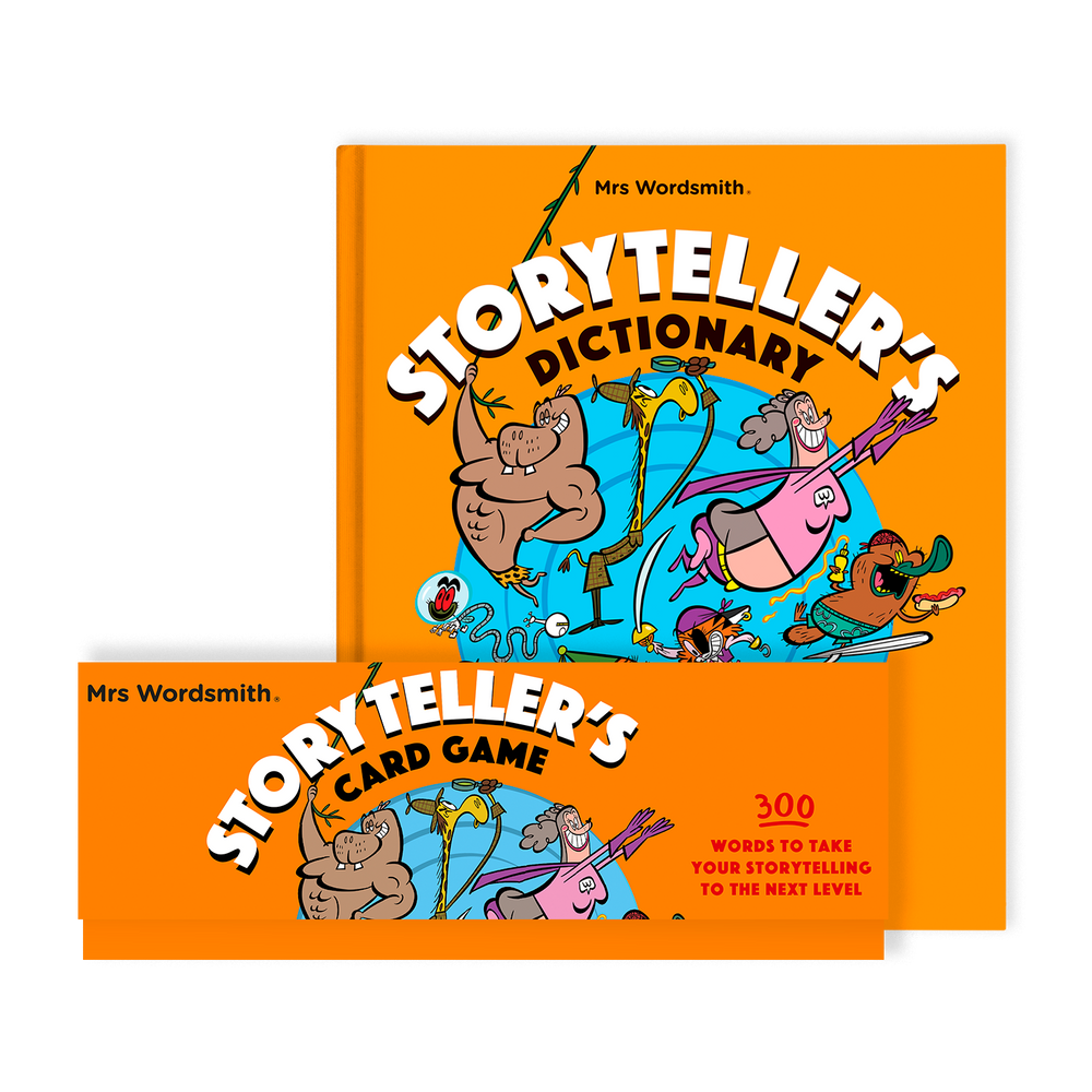 Storyteller's Dictionary & Card Game Bundle by Mrs. Wordsmith