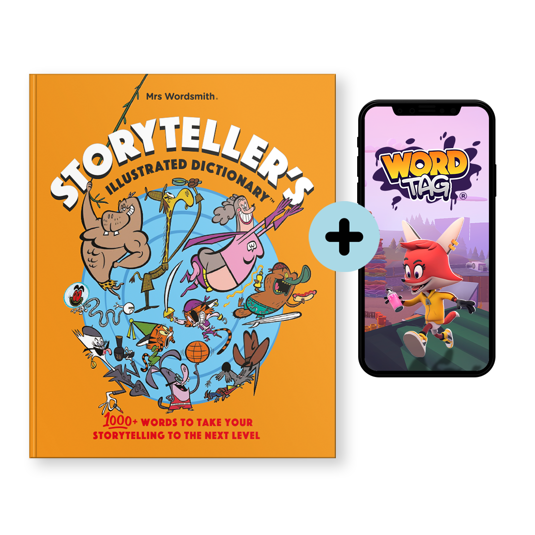 Storyteller's Illustrated Dictionary book & Word Tag app