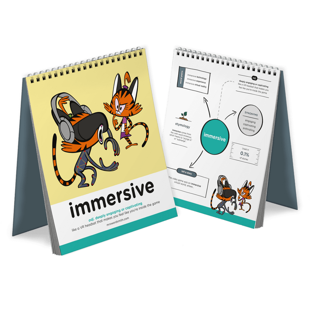 Immersive VR illustrations on notebooks