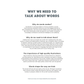 Why we need to talk about words