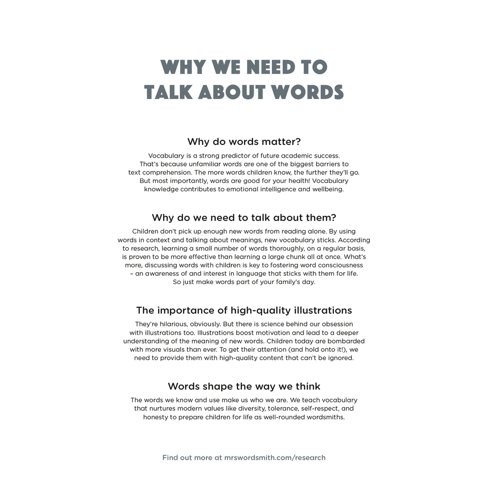 Why we need to talk about words