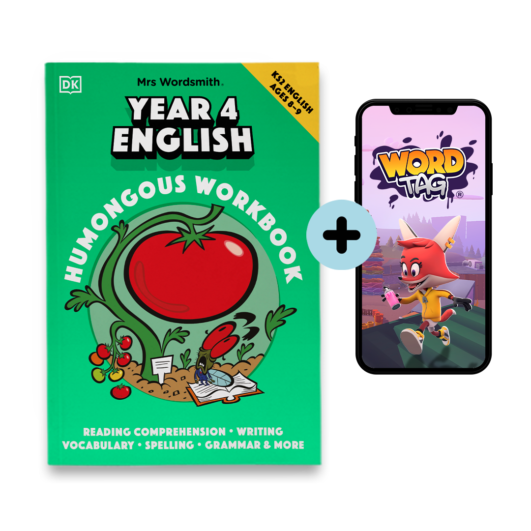 Year 4 English Humongous Workbook & Word Tag App