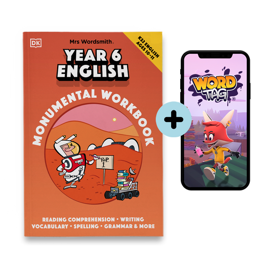 Year 6 English Monumental Workbook & Word Tag app