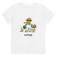 White organic cotton kids t-shirt - Curious design