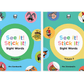 See It! Stick It! Sight Words books side-by-side