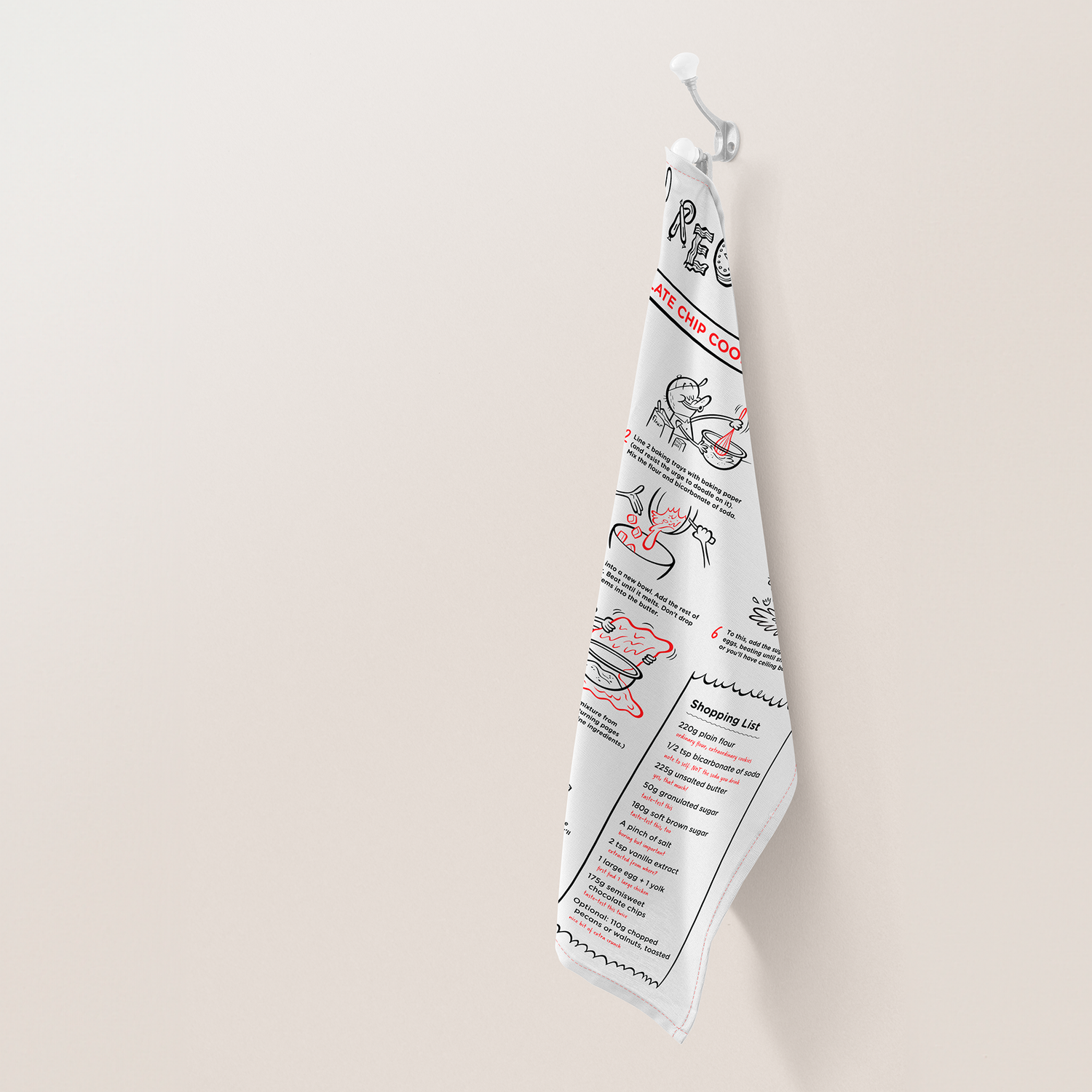 Recipe teatowel mock-up